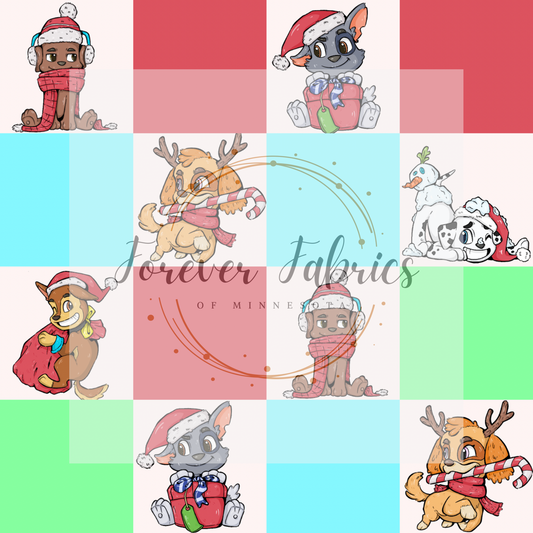 Patrol Christmas Checkers | Preorder | By The Yard
