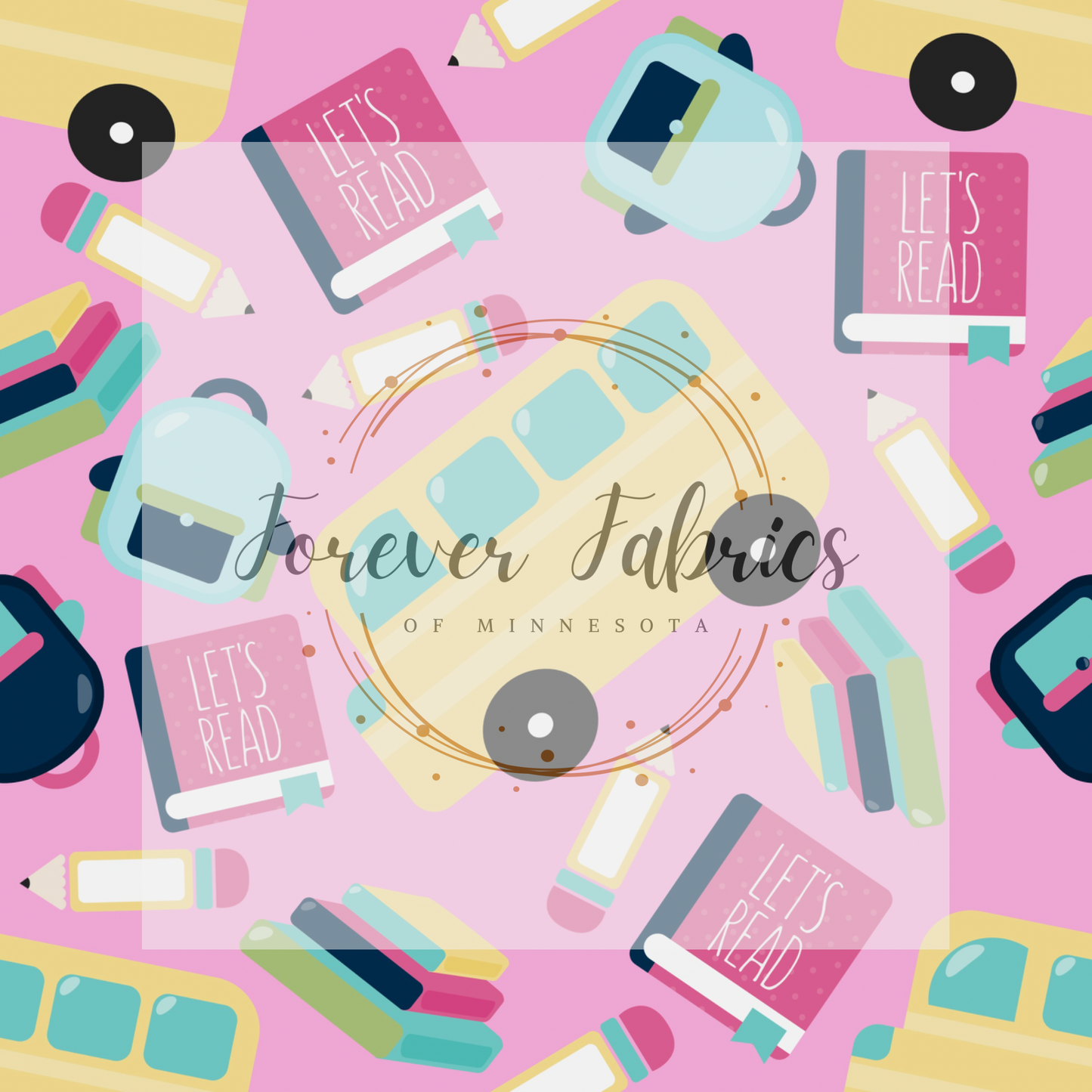 Back to School Pink (BH/ 23) | Preorder | Fabric By The Yard