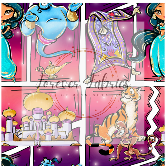Princess J Comic. . . . (BH/ 24)| Preorder | Fabric By The Yard