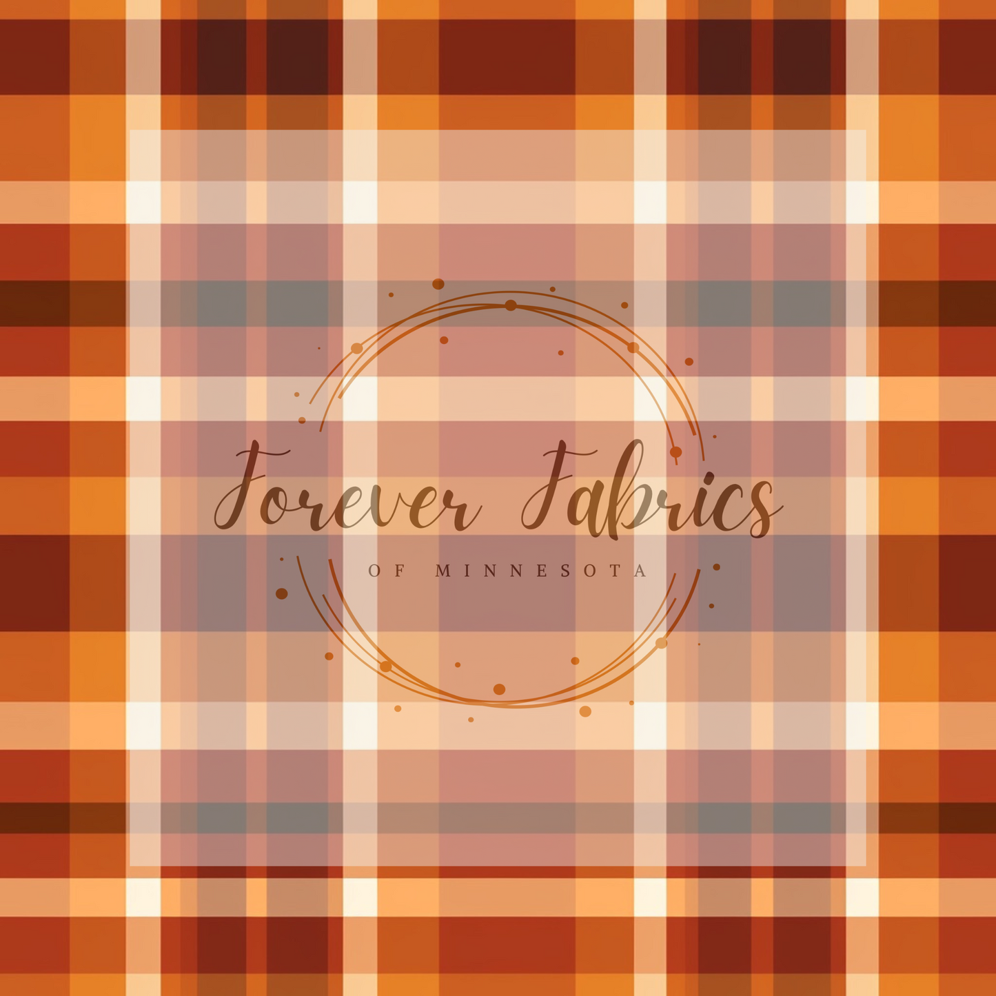 Pumpkin Plaid . . . (BH/ 23). | Preorder | Fabric By The Yard