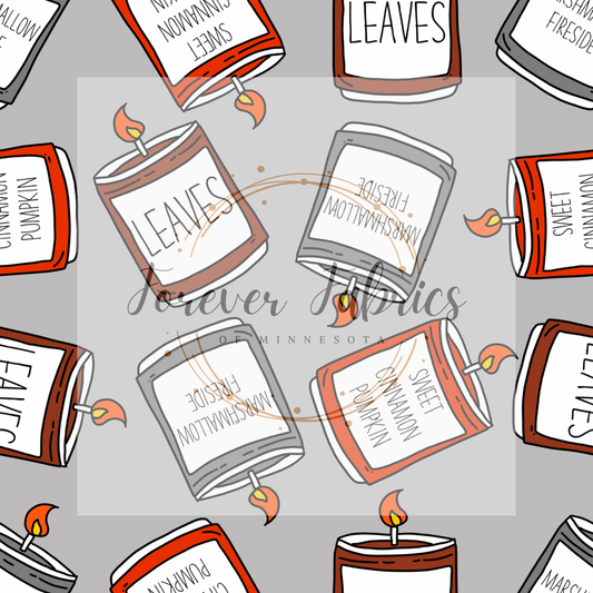 Fall Candles . . . . (BH/ 23). | Preorder | Fabric By The Yard