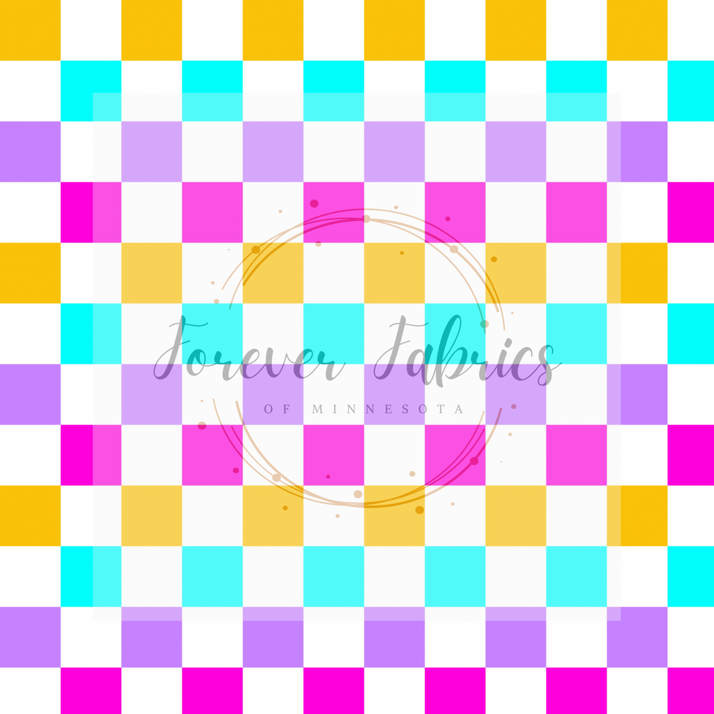 Beach Checkered . (BH/ 23). | Preorder | Fabric By The Yard