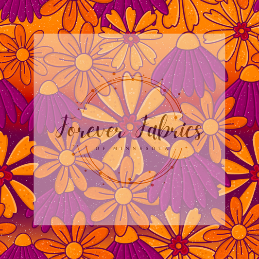 Sunset Floral . . . . . (BH/ 24)| Preorder | Fabric By The Yard
