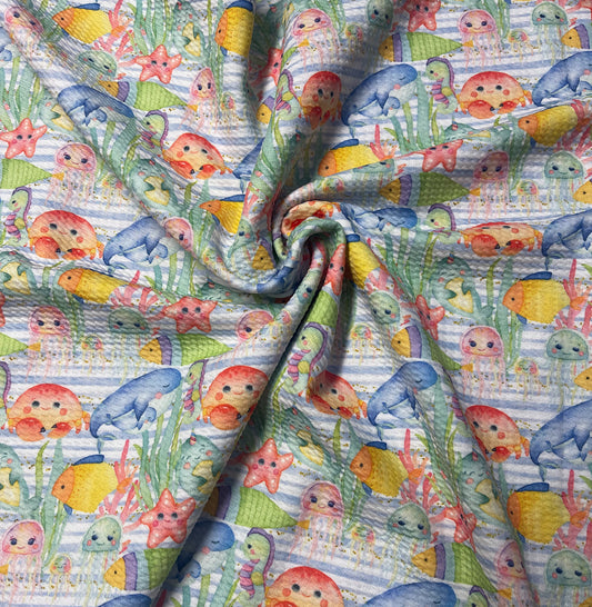 Sea Animal Friends Striped | Bullet