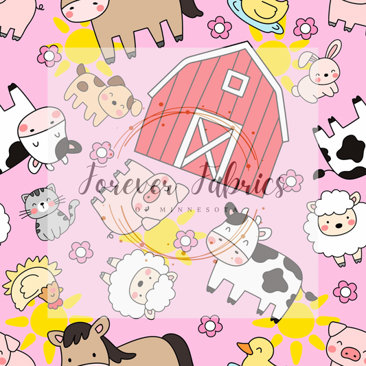 Farm Pink . . . (BH/ 23) | Preorder | Fabric By The Yard