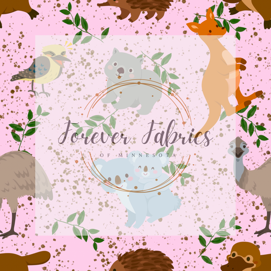 Australia Pink . . . (BH/ 23). | Preorder | Fabric By The Yard