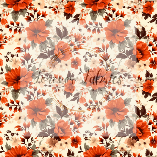 Fall Floral . . . (BH/ 23). | Preorder | Fabric By The Yard