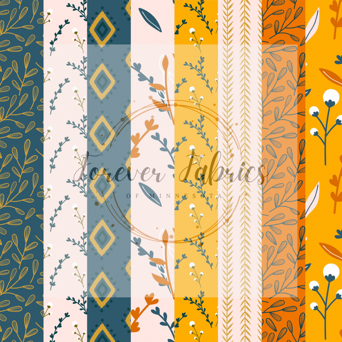 Vertical Boho . . . (BH/ 24)| Preorder | Fabric By The Yard