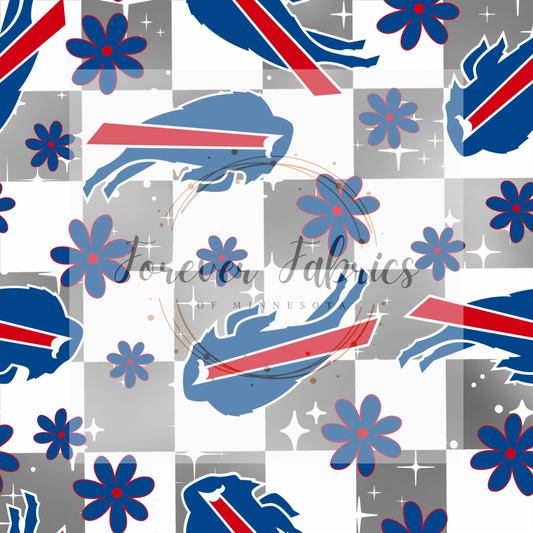 Bills check . (BH/ 23) | Preorder | Fabric By The Yard