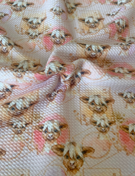 Love my Cows | Bullet Fabric| DIY| Bows| Headbands| 4 Way Stretch | Clothing | Sewing