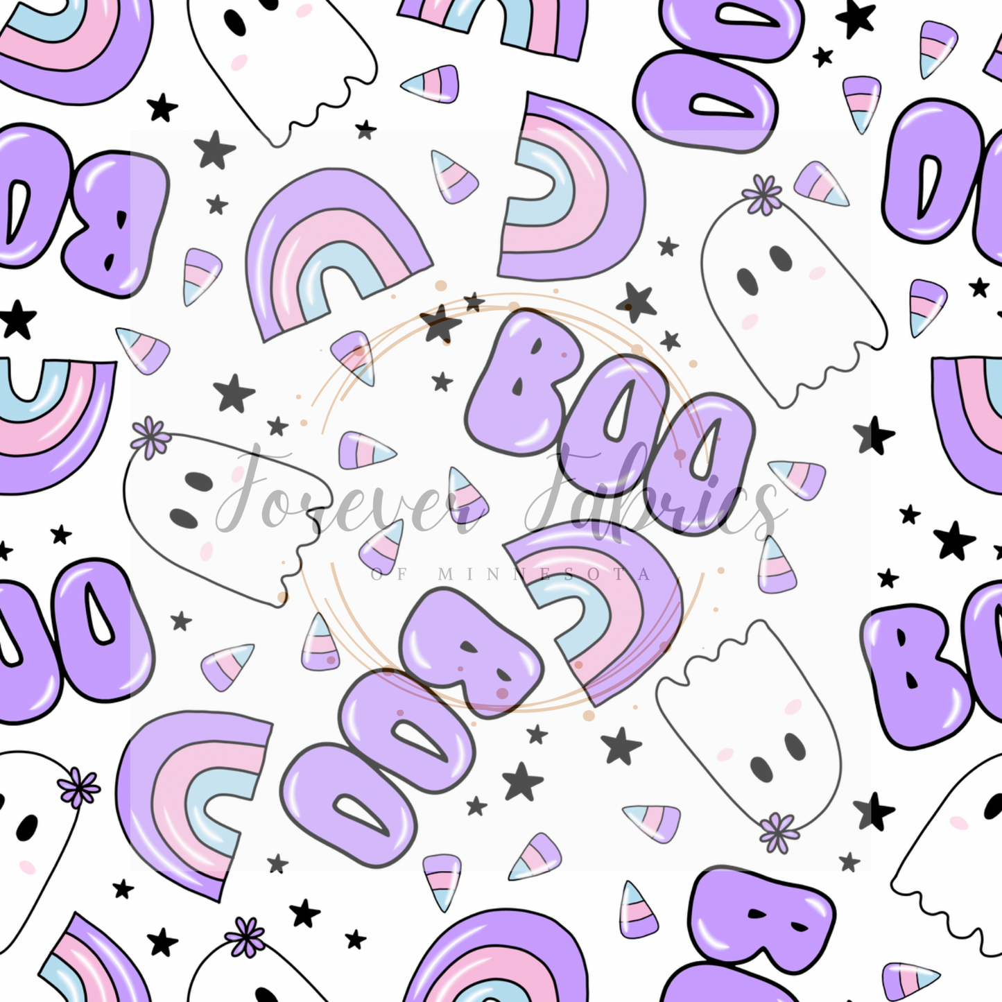 Boo Purple . (BH/ 24)| Preorder | Fabric By The Yard