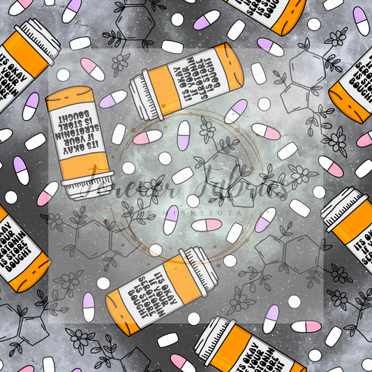 Serotonin Black (BH/ 24)| Preorder | Fabric By The Yard