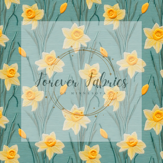 March Birth Flowers . . (BH/ 23). | Preorder | Fabric By The Yard