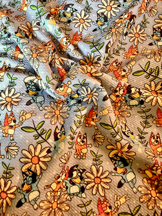 Floral Blue Dog | Bullet