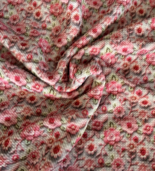 3-D pink floral | Bullet