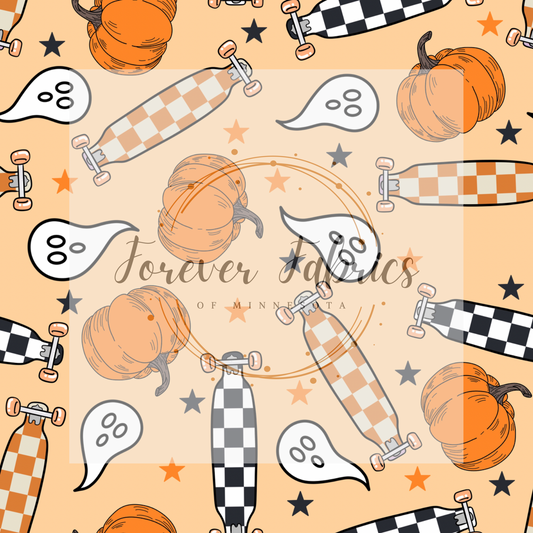 Pumpkins and skateboards | Preorder| By The Yard