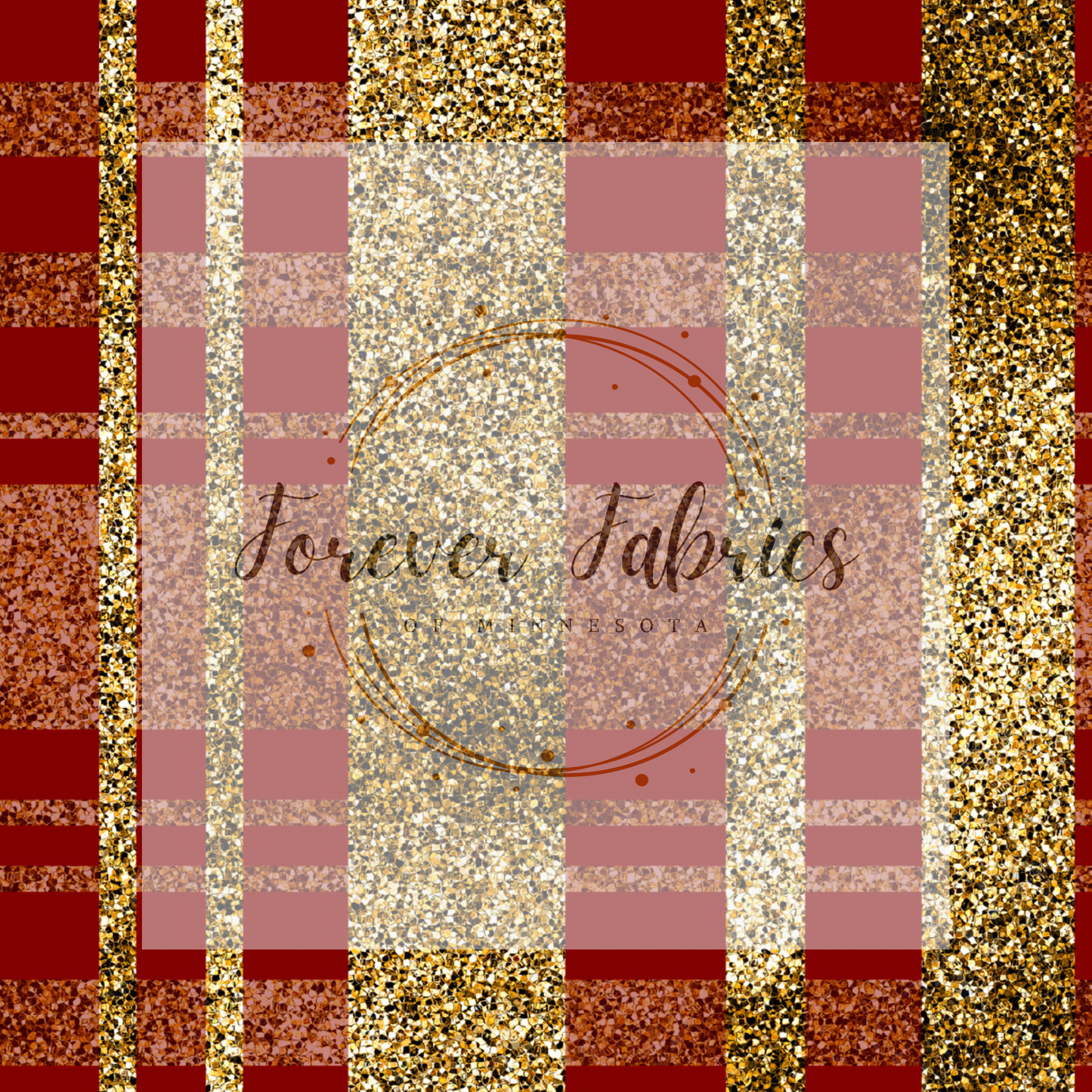 Red gold glitter |Preorder | Fabric By The Yard