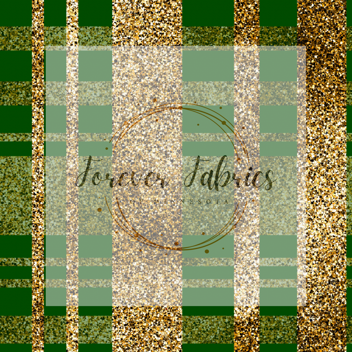 Green gold, glitter | Preorder | Fabric By The Yard