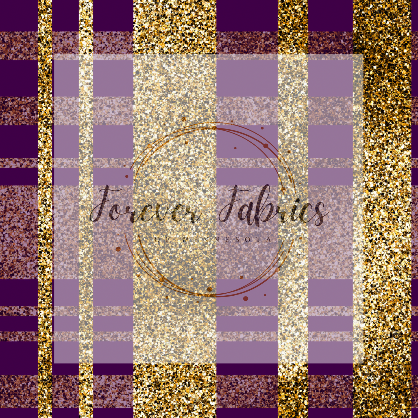 Purple gold, glitter | Preorder | Fabric By The Yard