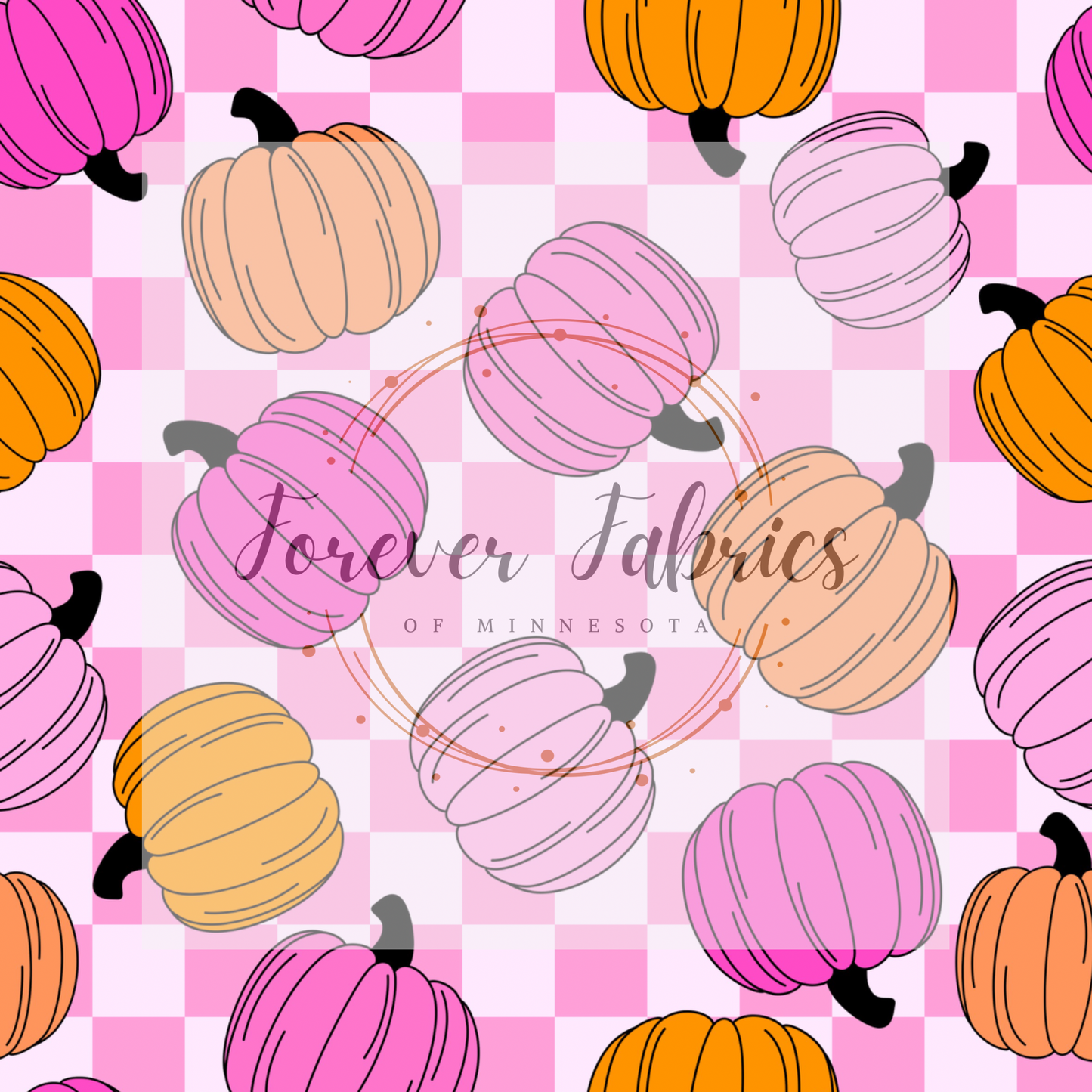Pink pumpkins, | Preorder| By The Yard