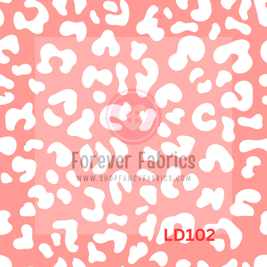 LD102-muted pink leopard | Preorder | By The Yard