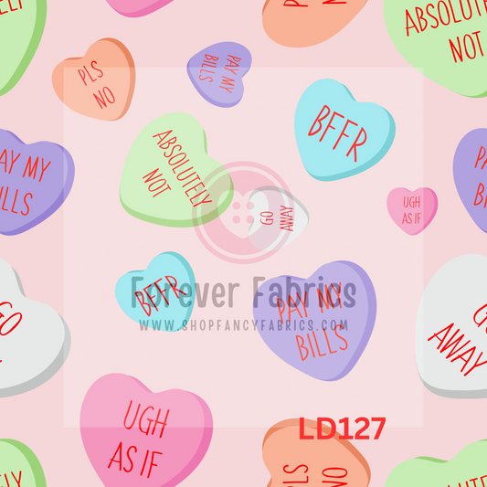 LD127 -AntiVday hearts 22| Preorder | By The Yard