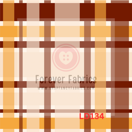 LD134 -Autumn Plaid 22| Preorder | By The Yard