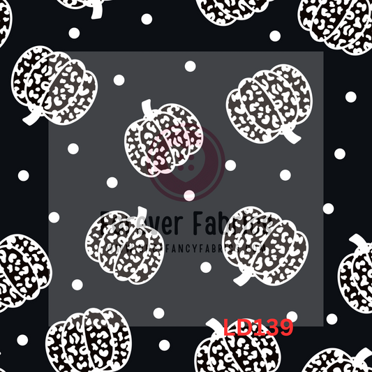 LD139 - B&WLeoPumpkinsDots 22| Preorder | By The Yard