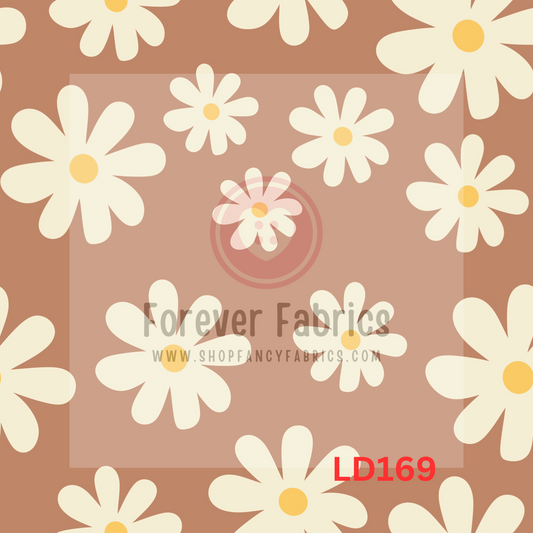LD169 -Beige Floral 22| Preorder | By The Yard