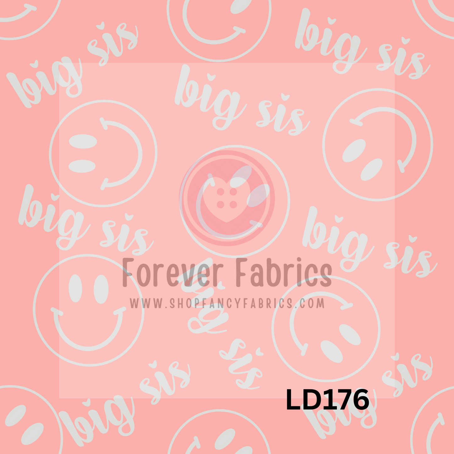 LD176 -Pink Big Sis 22| Preorder | By The Yard