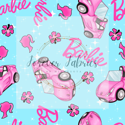 Cruzin Pink Doll | Preorder | Fabric By The Yard