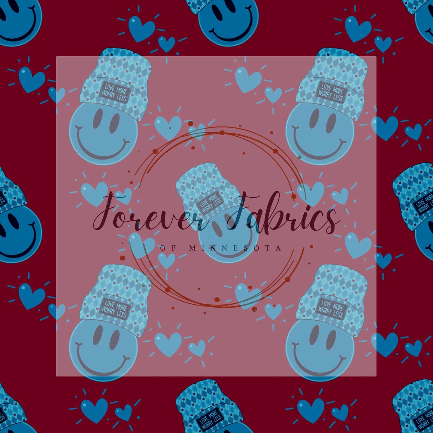 Small Love more Worry Less | Preorder | By The Yard
