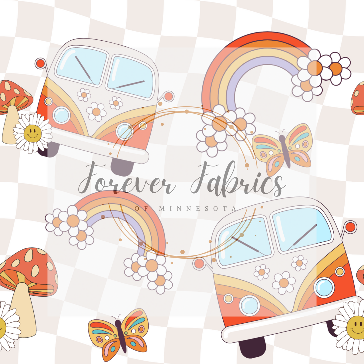 Rainbows & Vans | Preorder | Fabric By The Yard