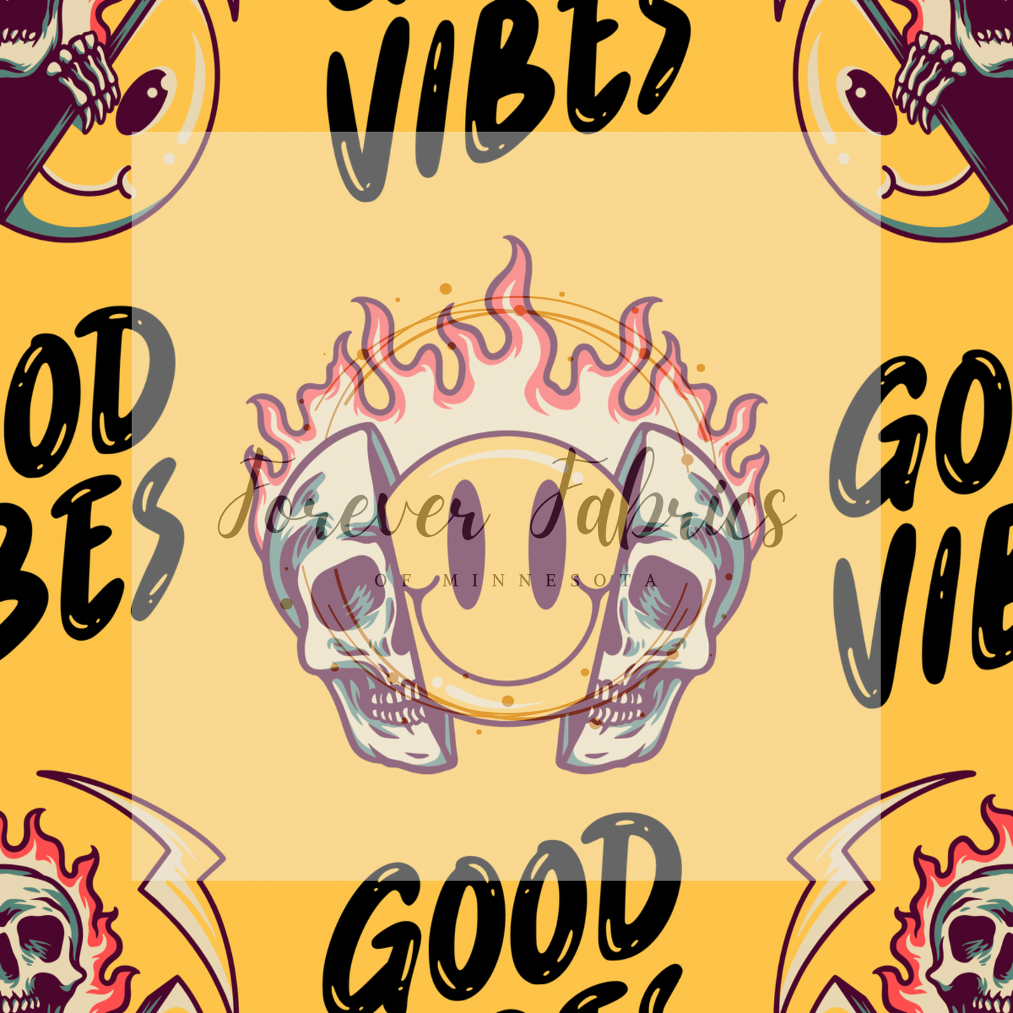 Gold Good Vibes | Preorder | By The Yard