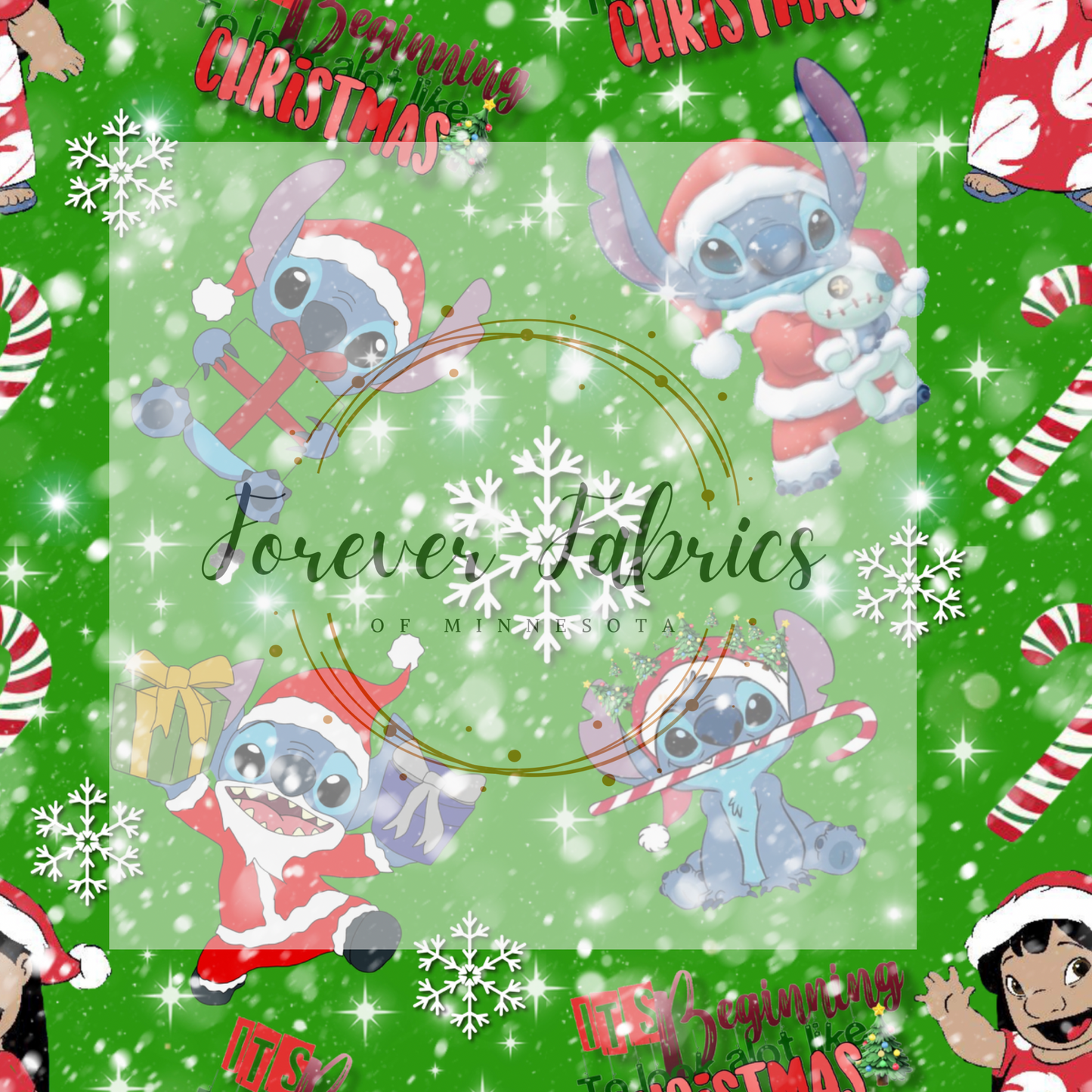 An Aliens Christmas | Preorder | Fabric By The Yard