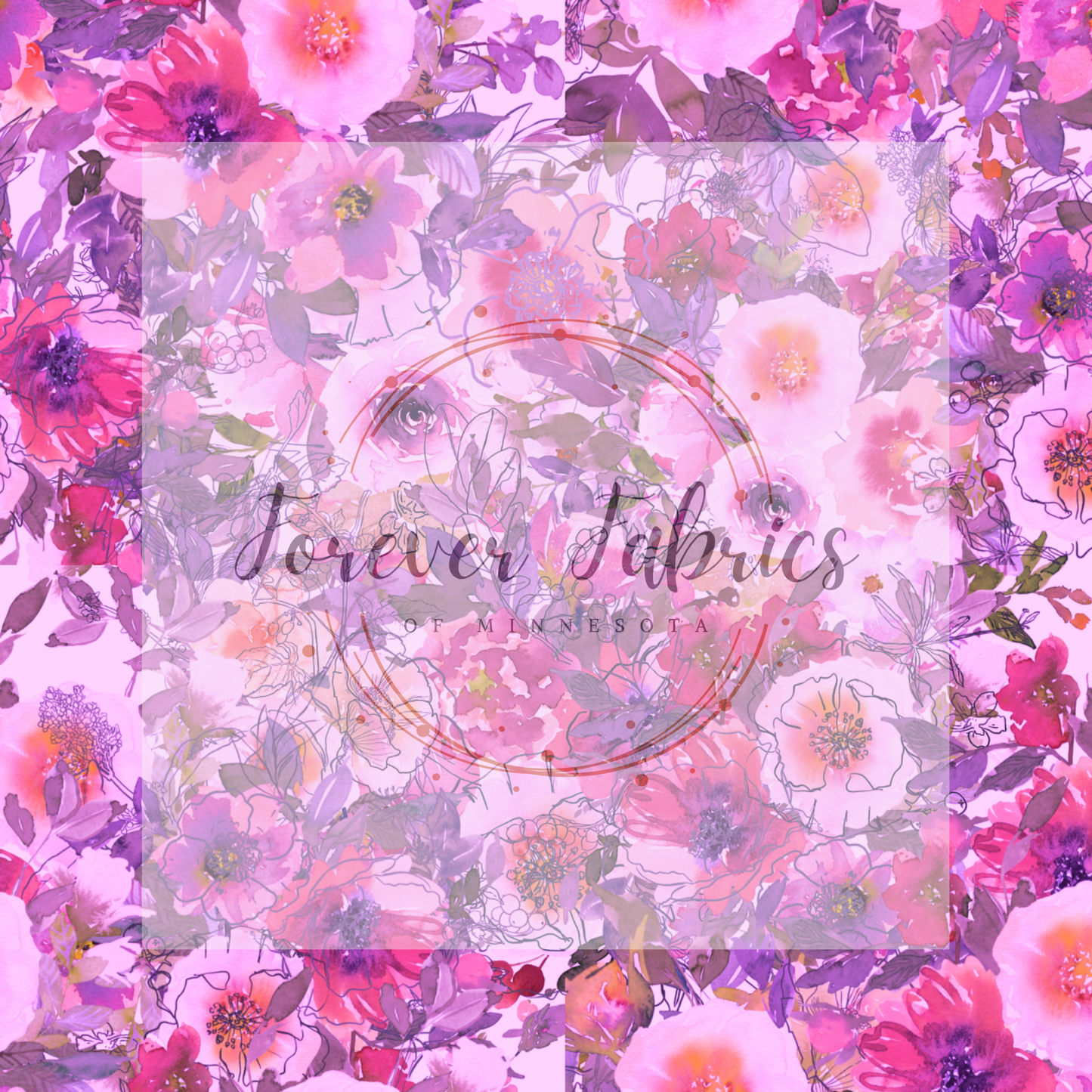 Mauve Floral | Preorder | By The Yard