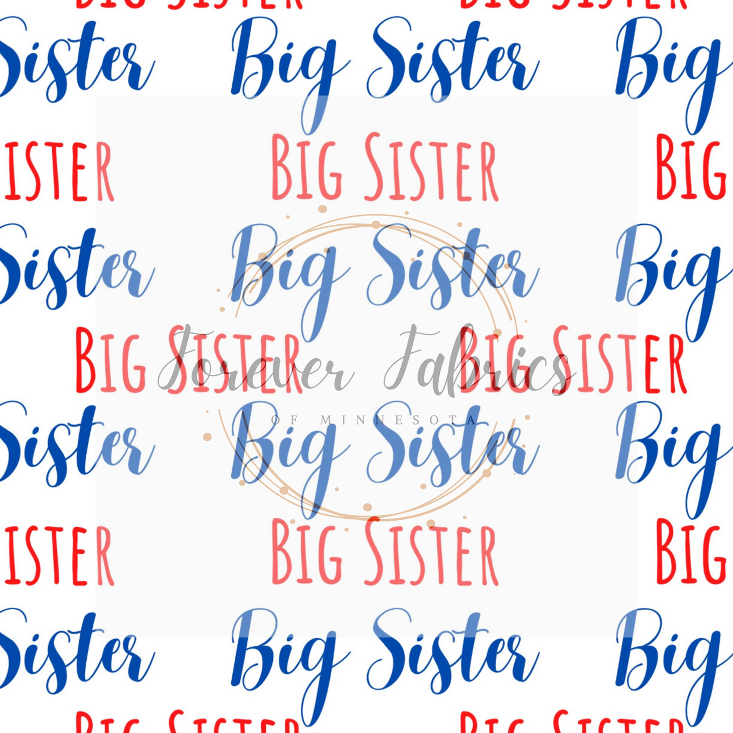 Red White & Blue Big Sister | By The Yard