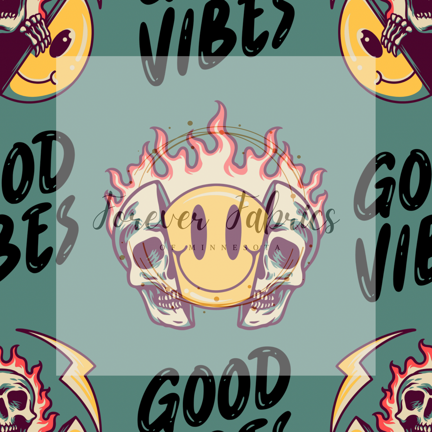 Green Good Vibes | Preorder | By The Yard