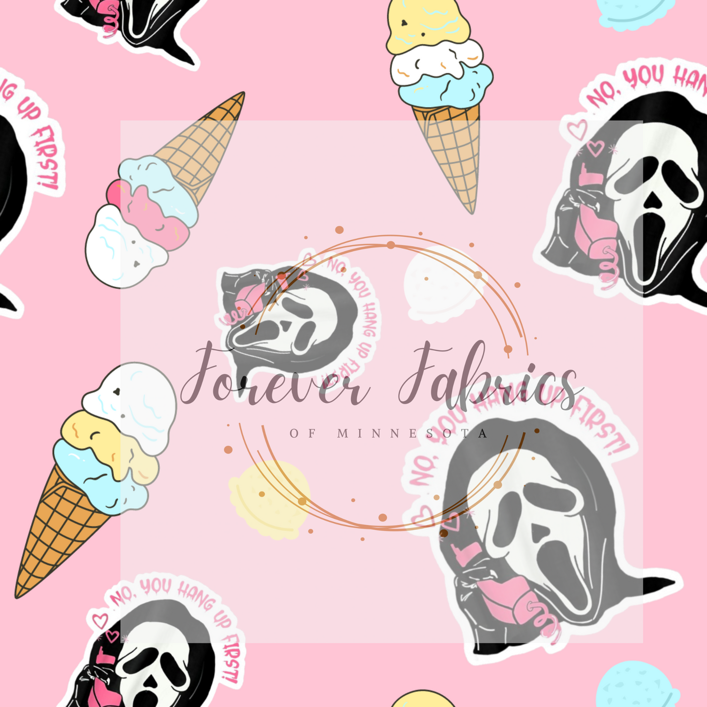 Scream & cones | Preorder | Fabric By The Yard