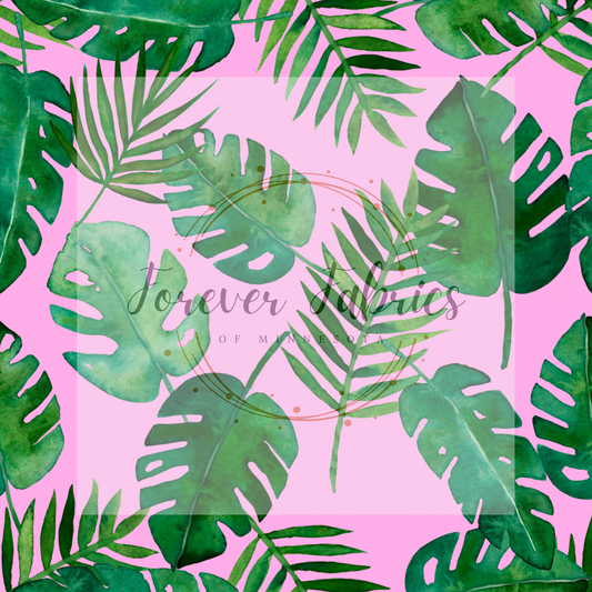 Light Pink Leaves | Preorder | By The Yard