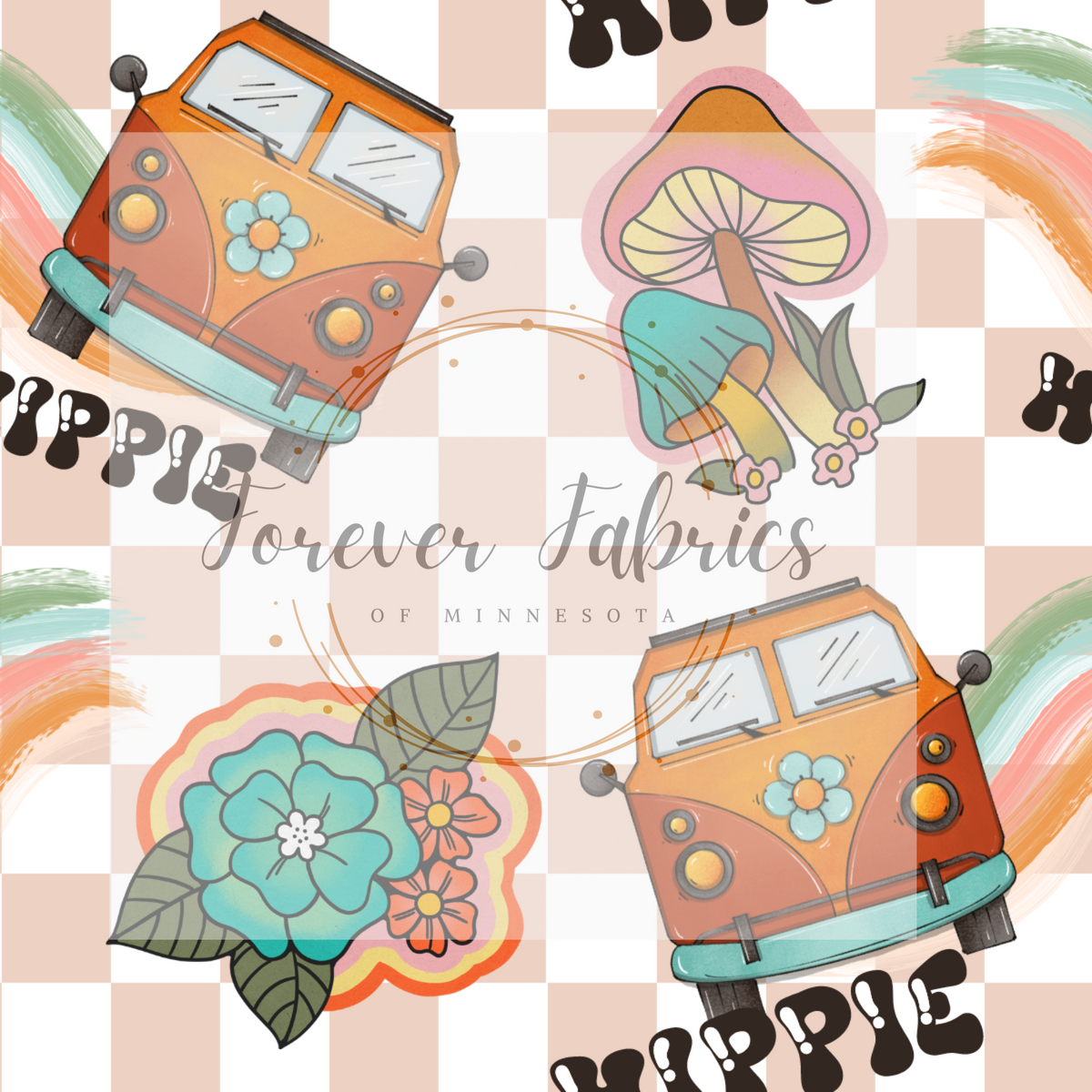 Hippie Van | Preorder | Fabric By The Yard