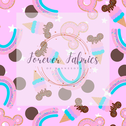 Pink Park Snacks | Preorder | Fabric By The Yard