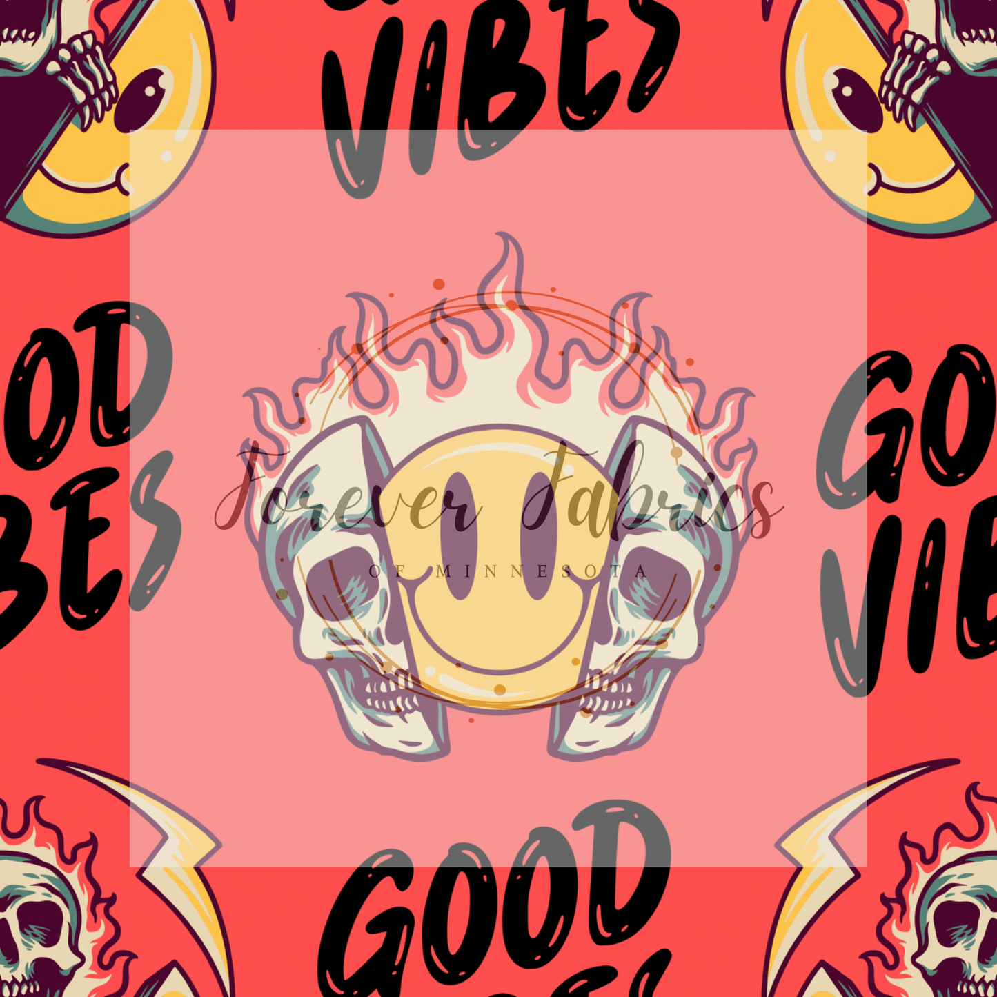 Orange Good Vibes | Preorder | By The Yard