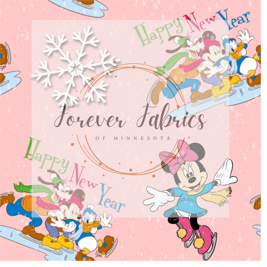 Happy New Year Pink | Preorder | Fabric By The Yard