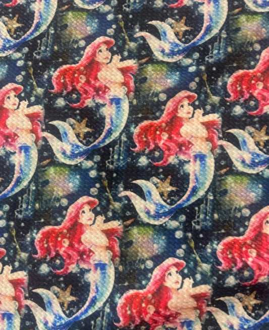Mermaid on Black Background | Printed Bullet