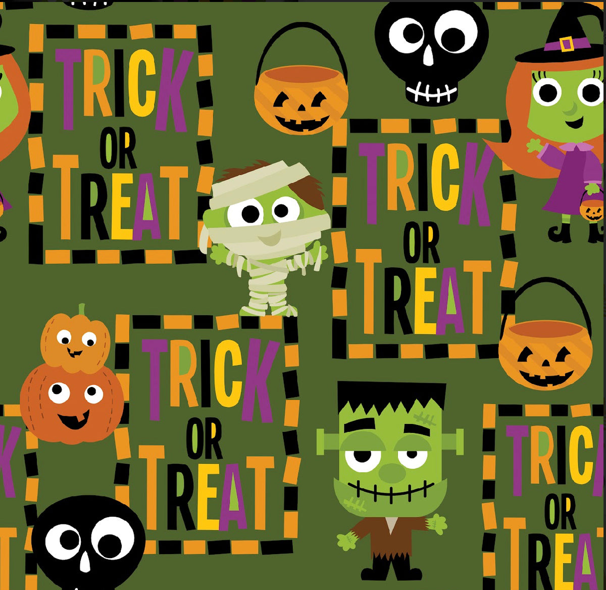 Trick or Treating Monsters| Preorder | By The Yard