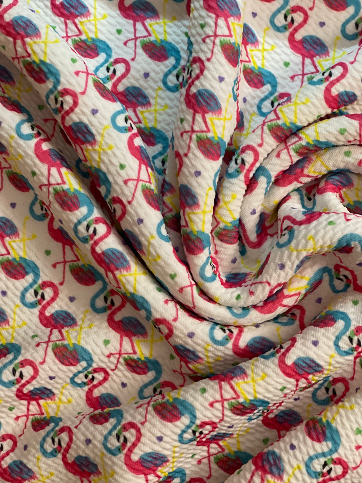 Pink Blue Flamingos white Background | Bullet I