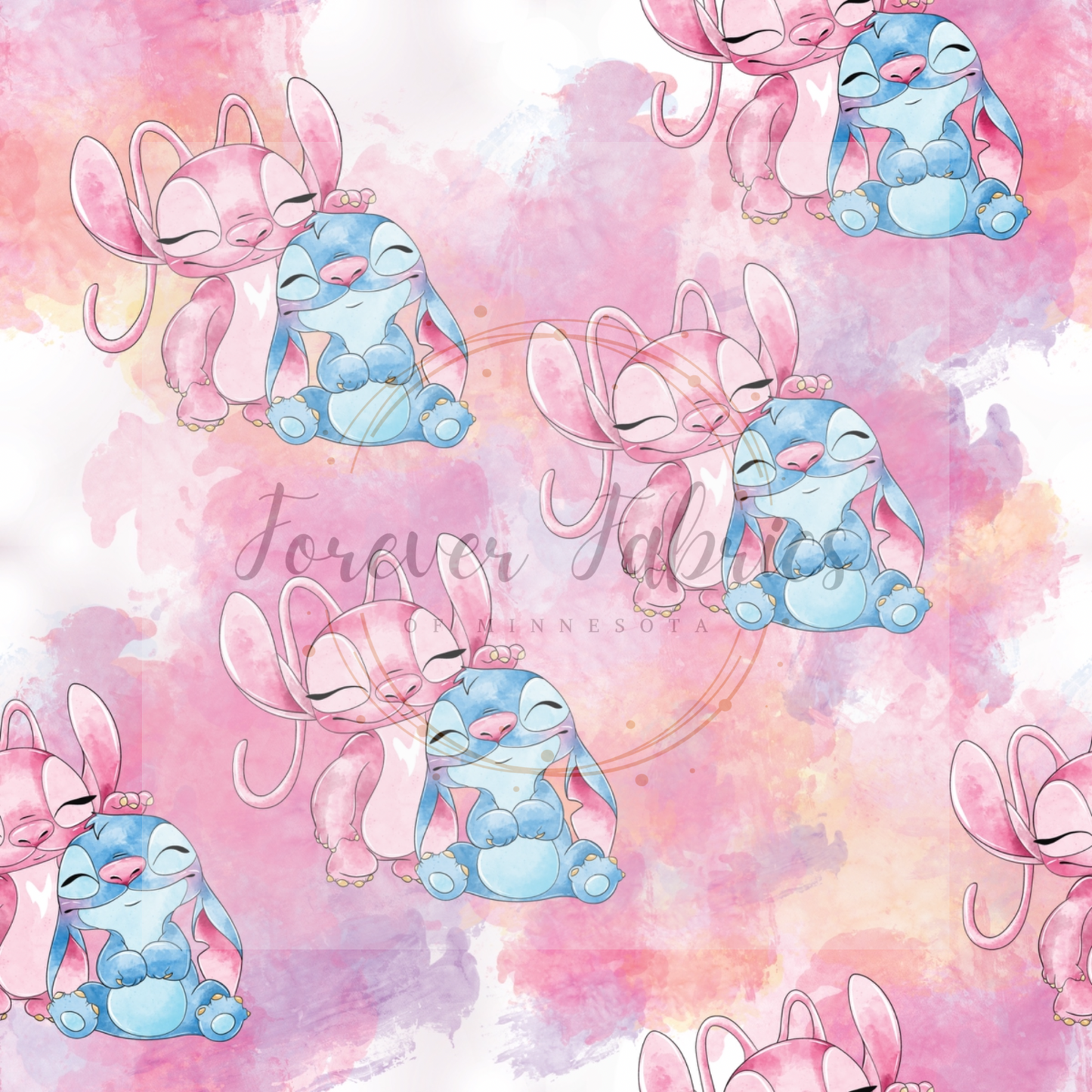 Pink & Blue Stitch Preorder |By The Yard