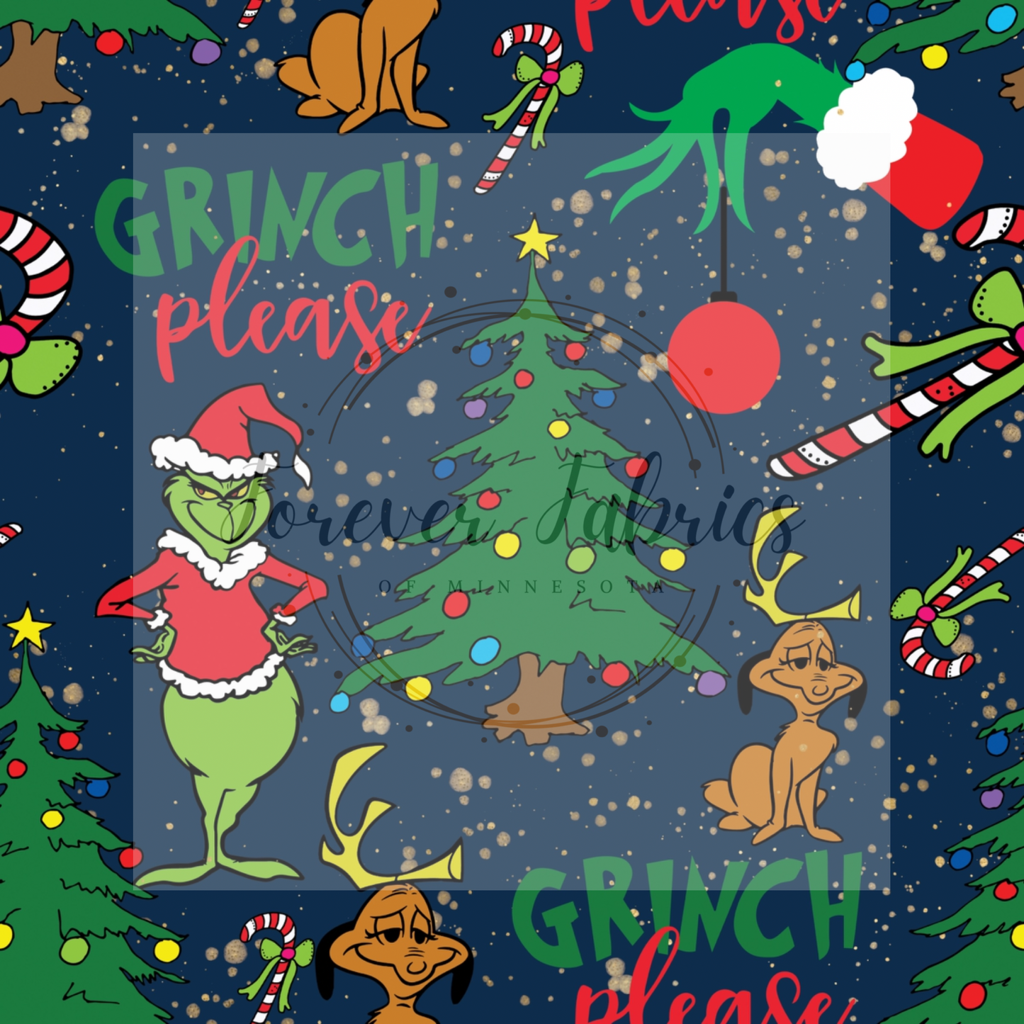 Grinch Please | Preorder| By The Yard