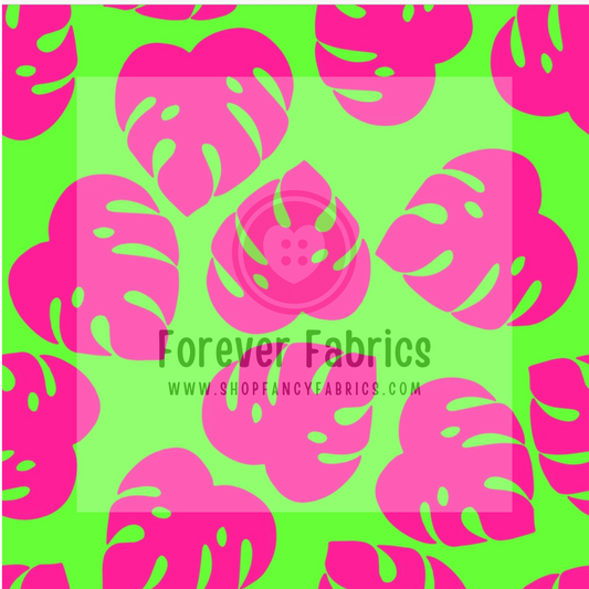 Tropical Pink Hearts | Preorder | By The Yard